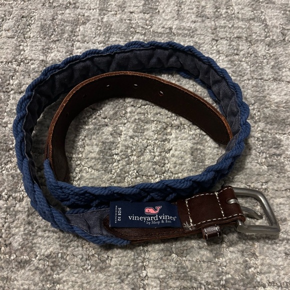 Vineyard Vines Blue Braided Belt | Size: 32 - Picture 3 of 6